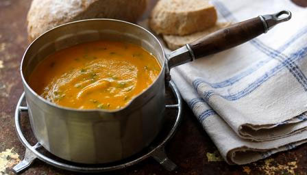 Carrot and coriander soup